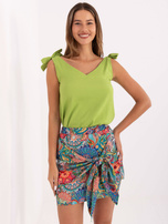 Mini spódnica z wiązaniem RUE PARIS