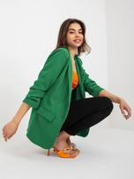Hurt Dark green women's blazer with lining OCH BELLA.