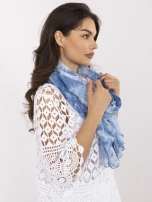 Niebieska chusta z dodatkiem wiskozy