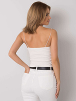 Ecru top on the straps of Skye