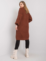 Brązowa narzutka z wełną Izzie RUE PARIS