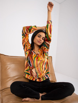 Żółta bluzka z dekoltem w serek Evelyne 