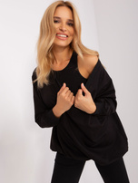 Hurtownia Czarny komplet casualowy z kolarkami