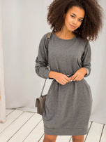 Ciemnoszara sukienka Cristine