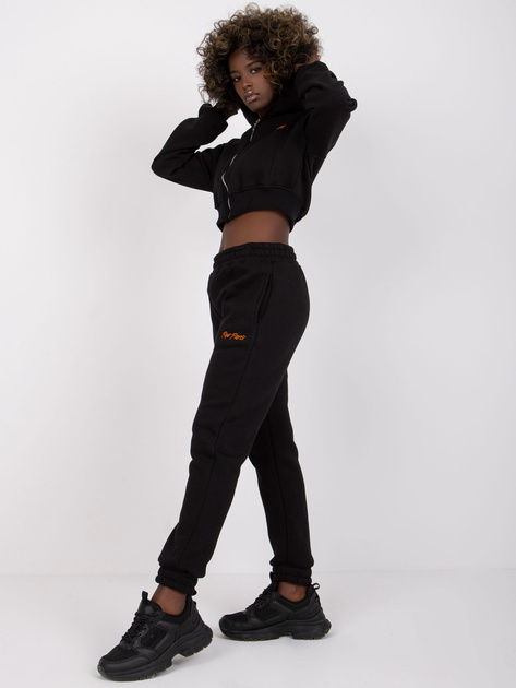 Czarny dresowy komplet dwuczęściowy Kalifornia RUE PARIS