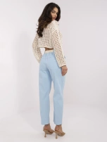 Hurtownia Jasnoniebieskie damskie spodnie typu marchewki