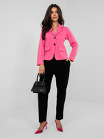 Ciemnoróżowa dresowa marynarka z miękkiego materiału