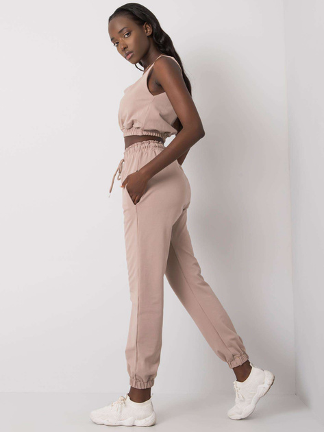 Ciemnobeżowy komplet dresowy Irini