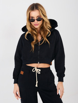 Czarny dresowy komplet z haftem NATURAL SIDE