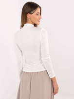 Ecru bluzka longsleeve z półgolfem RUE PARIS 