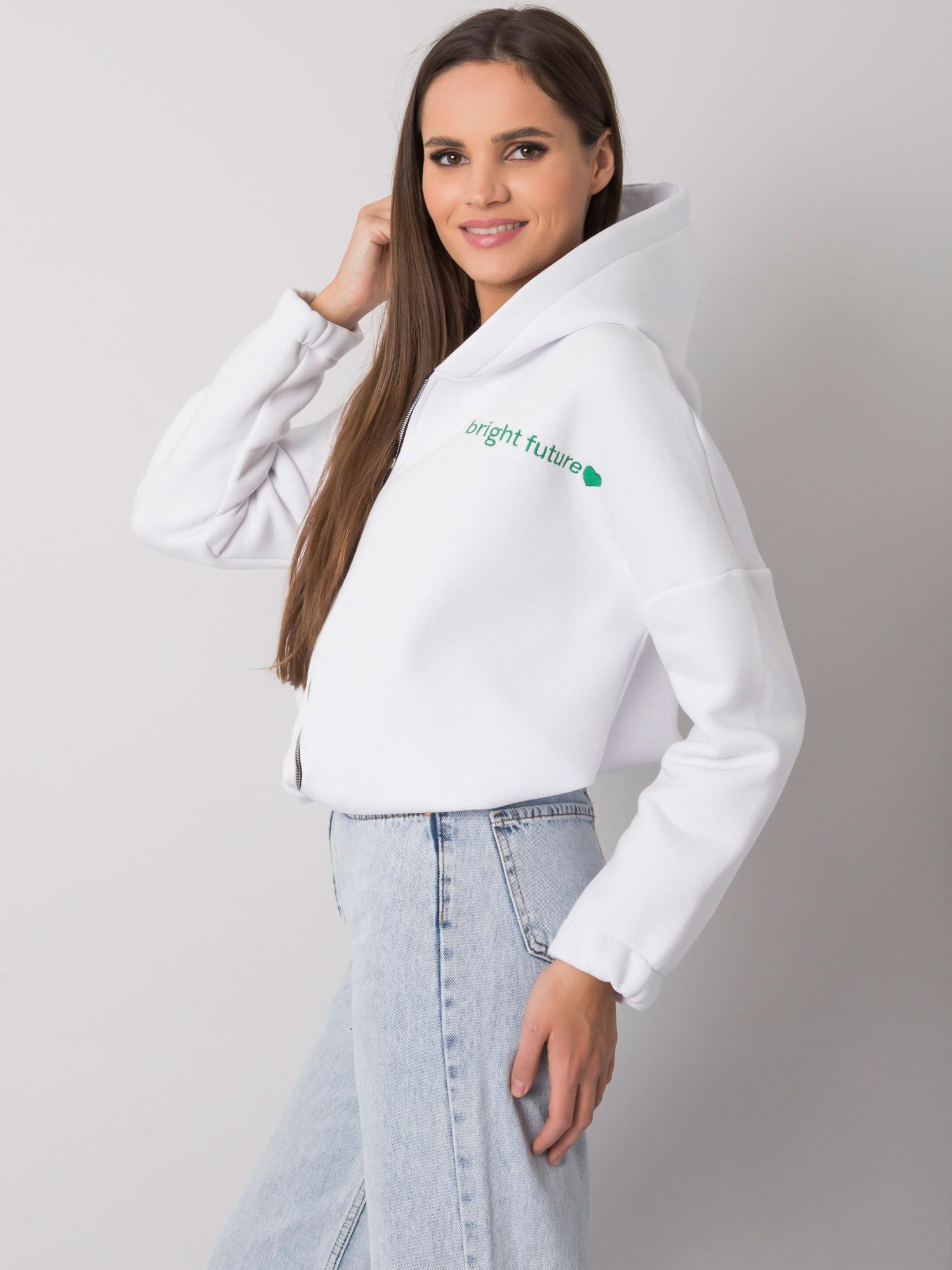 Weiße Sweatshirt mit Stickerei Michelle RUE PARIS.