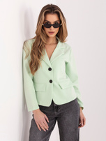 Pastelowa miętowa dresowa marynarka z miękkiego materiału