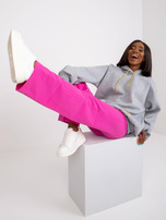 Szara melanżowa bluza dresowa z bawełny Diego 