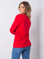 Roter Pullover mit Applikation Darla.