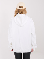 Ecru dresowa bluza z przeszyciami