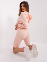 Hurtownia Brzoskwiniowy komplet casualowy z kolarkami