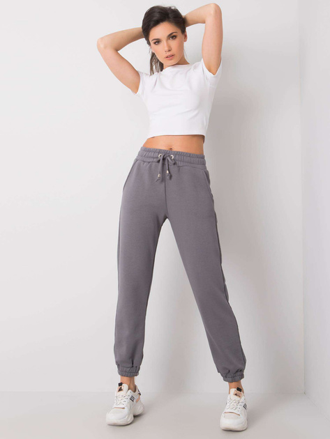 Ciemnoszare spodnie Agueda RUE PARIS