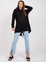 Czarna bluza damska z nadrukiem na plecach Sophie 