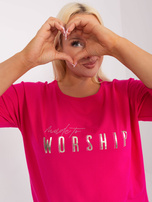 Hurt Ecru bawełniana bluzka plus size z aplikacją