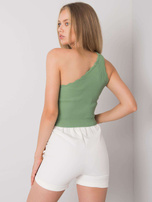 Białe szorty z łańcuszkami Flannery