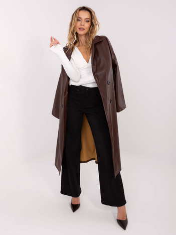 Ecru elegancka bluzka z głębokim dekoltem