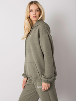 Jasna khaki bluza z pikowaniem Hanna RUE PARIS 