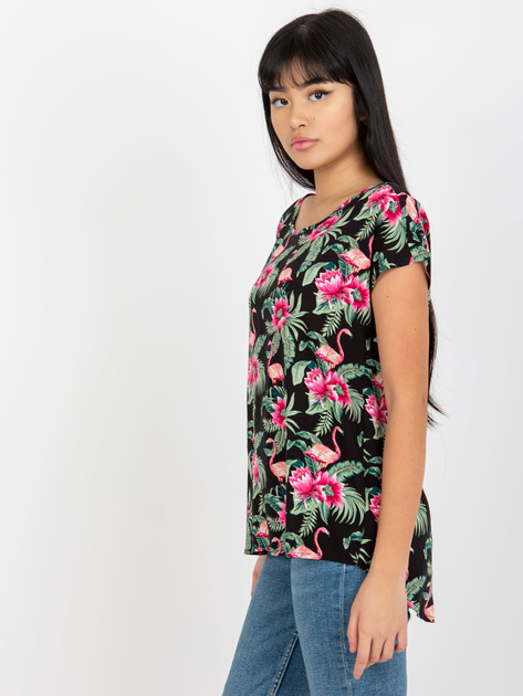 Hurt Bluzka damska z nadrukiem i krótkim rękawem SUBLEVEL