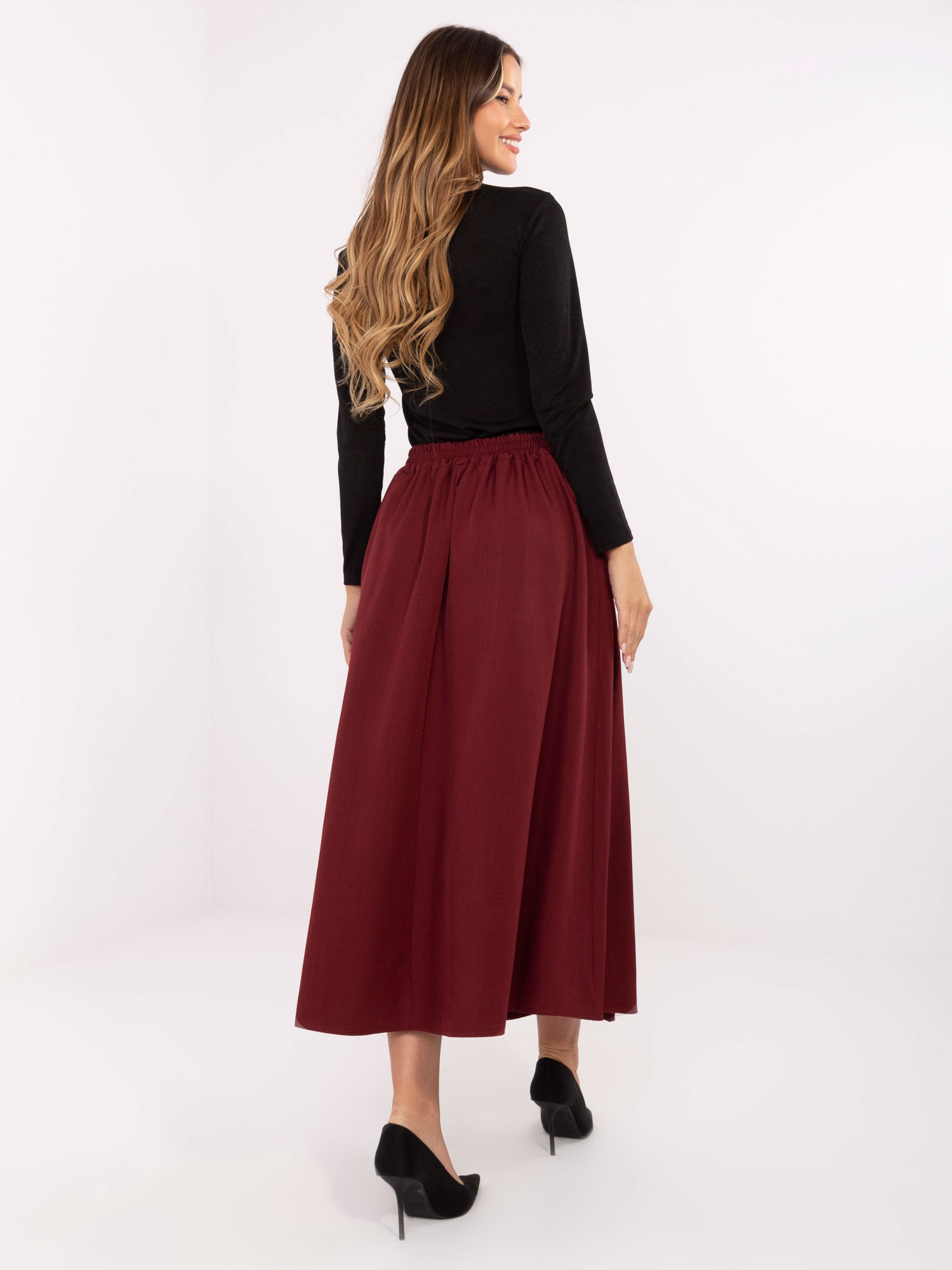 Spódnica bordowy
