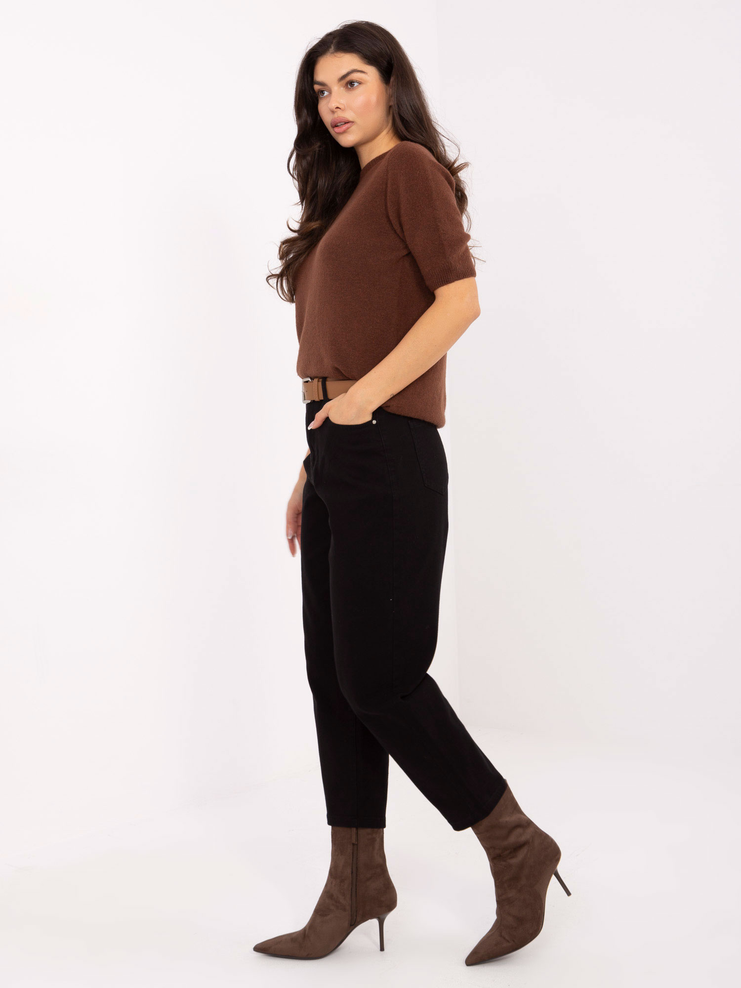 Spodnie jeans czarny