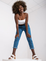 Niebieskie spodnie z kantem Alexis