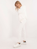 Hurt Ecru trzyczęściowy komplet dresowy z topem