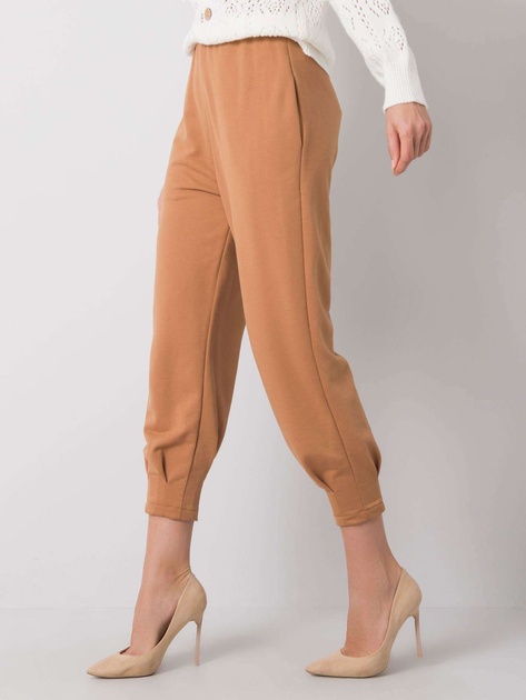 Camelowe spodnie dresowe Iria RUE PARIS