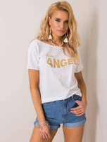 Biały t-shirt Angel RUE PARIS
