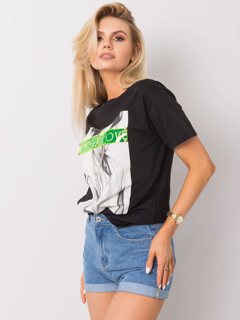 Czarny t-shirt Marcia