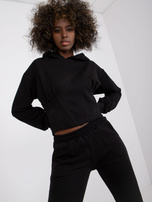 Czarny komplet dresowy z kieszeniami Neele