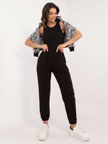 Hurtownia Czarno-biały trzyczęściowy komplet z topem