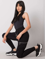 Czarne spodnie dresowe Megan