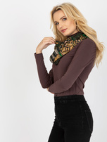 Hurtownia Khaki damska chusta komin z printami 