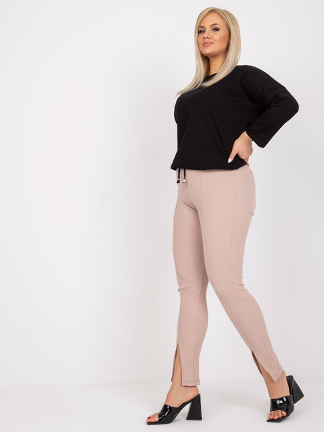 Czarna damska bluzka bawełniana plus size Sandy