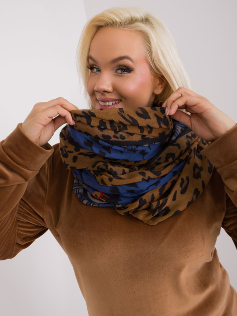 Hurtownia Ciemnoniebieski damski komin z wiskozy