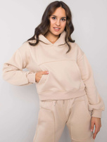 Beżowy komplet dresowy bawełniany Solange