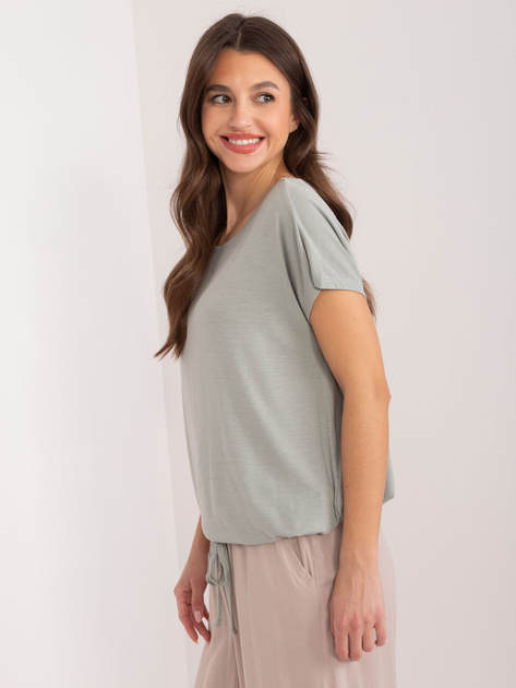 Hurt Khaki bluzka z okrągłym dekoltem SUBLEVEL