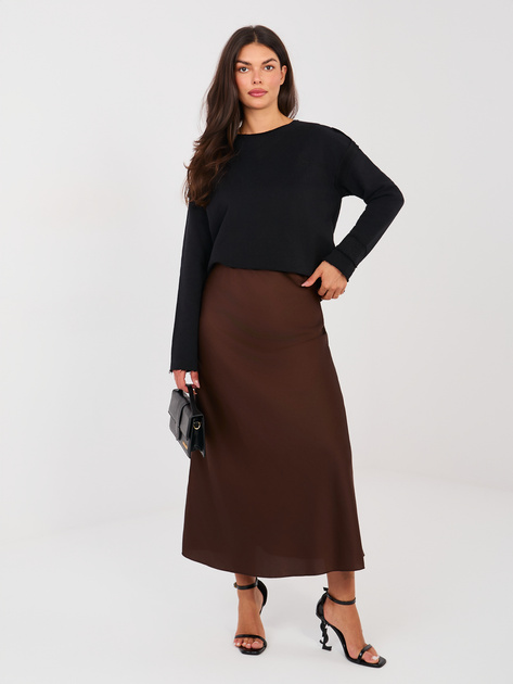 Czarna bluza z ozdobnymi szwami NATURAL SIDE