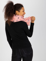 Hurtownia online Brudnoróżowy damski szal z nadrukiem