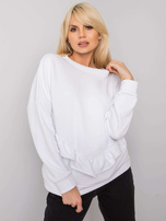 Biała bluza z falbaną Frose RUE PARIS