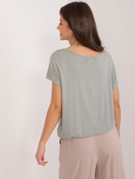 Hurt Khaki bluzka z okrągłym dekoltem SUBLEVEL