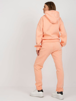 Hurt Brzoskwiniowy komplet dresowy z bluzą oversize