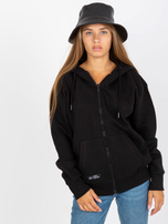 Hurt Czarna dresowa bluza rozpinana z kieszeniami SUBLEVEL 