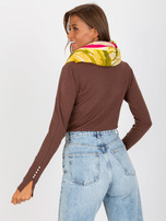 Hurtownia online Fuksjowa bawełniana chusta we wzory 