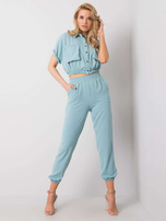 Lila gerippte Leggings Sanja.
